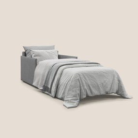 Evans poltrona letto in morbido tessuto impermeabile T02 grigio