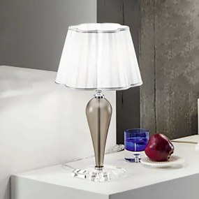 Lampada da tavolo 25x46 cm DEBUSSY luci in vetro lavorato a mano Fumč