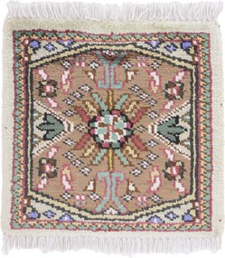 Agra Tappeto 30 x 30 (Indian) Annodato A Mano