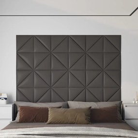 Pannelli Murali 12 Pz Grigi 30x30 Cm İn Similpelle 0,54 M² /