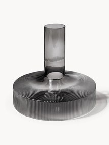Caraffa in vetro soffiato con scanalatura in rilievo Ripple, 1,1 L