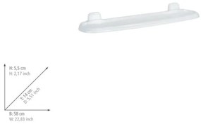 WENKO 17943100 - Mensola PURE 58x14 cm bianca