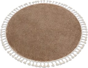 Tappeto BERBER 9000 cerchio beige Frange berbero marocchino shaggy