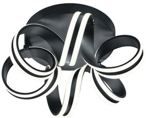 Plafoniera nera Carrera – Trio