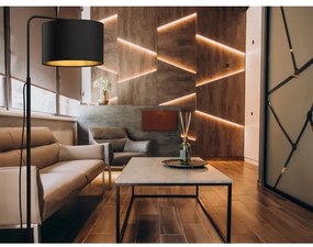 Lampada da terra ARDEN 1xE27/60W/230V nero/oro