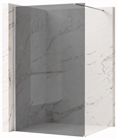 Parete doccia Rea Flexi Grey / Chrome 80