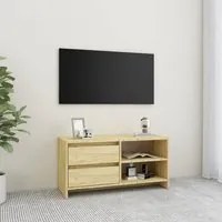 Mobile Porta TV 80x31x39 cm in Legno Massello di Pino 809894