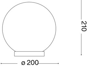Ideal Lux - Lampada da tavolo MAPA 1xE27/60W/230V bianco