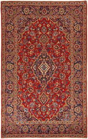 Kashan Tappeto 140x220 (Iran) Annodato A Mano