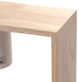 Aigostar - Lampadario sospeso in legno con cavo, 1xE27/60W/230V, pino