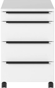 Armadietto bianco su ruote 42x63x60 cm Mailand – Germania