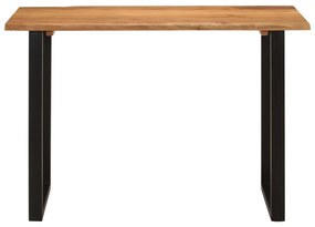 Tavolo da pranzo 110x50x76 cm legno massello di acacia