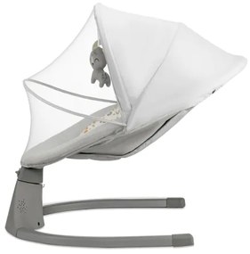 KINDERKRAFT - Altalena per bambini con melodia 2in1 LUMI grigio chiaro