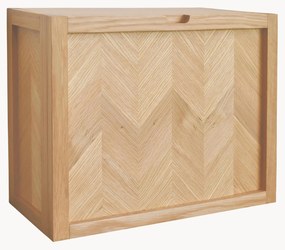 Scarpiera da parete a spina di pesce in legno di quercia Herringbone
