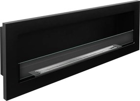 Camino a Bioetanolo da Incasso 120x15x40 cm Livorno 120 Nero...
