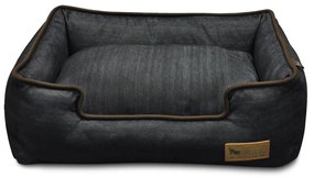 Cuccia in blu scuro per cane 80x60 cm Lounge Bed Denim Medieval Blue / Dark Chocolate M – P.L.A.Y.