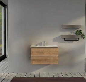 Mobile bagno sospeso 80 cm Rovere - Sofia