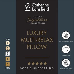 Cuscino con imbottitura in memory foam 48x74 cm Luxury Multi Relax – Catherine Lansfield