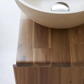 Tikamoon - Mobile per il bagno in legno di acacia 50 Lila