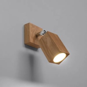 Sollux SL.1035 - Faretto da muro KEKE 1xGU10/40W/230V quercia
