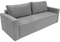 Divano letto 225x92x92cm colore grigio chiaro, trasformabile in letto, apertura scorrevole modello CLOUD