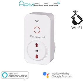 Presa Smart Tuya spina italiana WiFi 10A/16A Homecloud