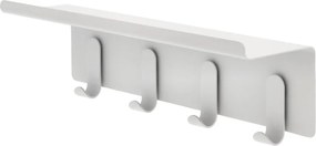 Attaccapanni da parete grigio chiaro in acciaio con scaffale 11,5 cm A-Hallway – Zone