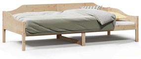 Letto Senza Materasso 90x190 Cm İn Legno Massello Di Pino /