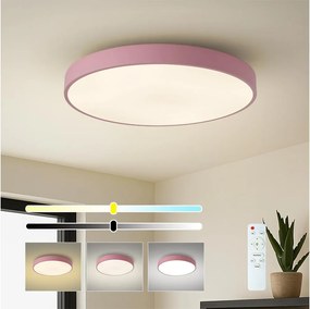 Brilagi - Lampada da soffitto dimmerabile POOL LED/60W/230V 3000-6000K 60 cm rosa + telecomando