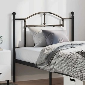 Testiera İn Metallo Nero 100 Cm /