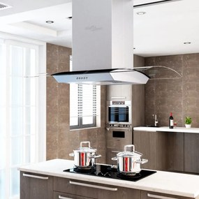 Cappa A Isola 90 Cm Acciaio Inossidabile 756 M³/h Led /
