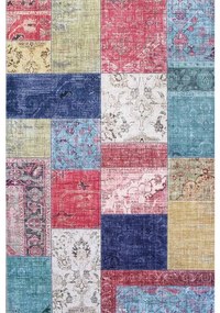 Tappeto Heriz digit patchwork natale multicolore, L 180 x L 120 cm