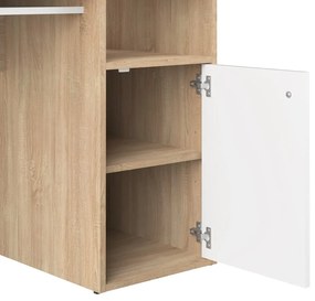 Tavolo da lavoro con piano in rovere 50x115 cm Oxford - TemaHome