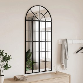 Specchio Da Parete Nero 60x130 Cm Arco İn Ferro /