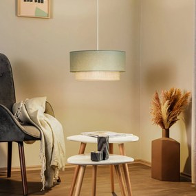Duolla Lampada a sospensione Boho Ø 45 cm 1 luce verde salvia/juta