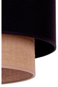 Duolla - Lampadario a sospensione con filo BOHO 1xE27/15W/230V diametro 45 cm nero/marrone