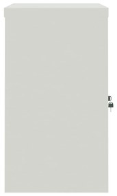 Armadio classificatore grigio chiaro 90x40x70 cm in acciaio