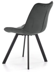 Sedia da pranzo COMORO, 1 pezzo, grigio scuro