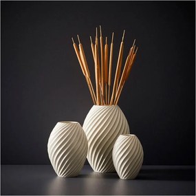 Vaso in porcellana bianca River - Morsø