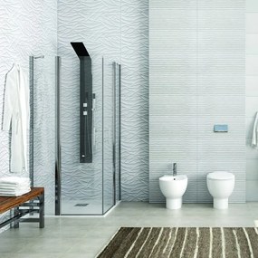 Box doccia 80x100 a doppio battente altezza 190 cm | KPX1000 - KAMALU