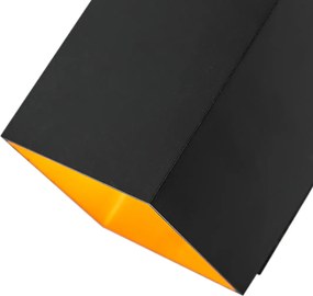 Applique da parete intelligente nera e oro quadrata con Wi-Fi G9 - Sola