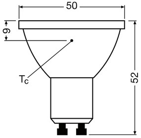 Lampadina LED dimmerabile PAR16 GU10/3,7W/230V 4000K CRI 90 - Osram