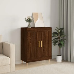 Credenza rovere marrone 69,5x34x90 cm in legno multistrato