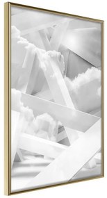 Poster  Scaffold in the Clouds  Cornice Quadri Cornice d'oro, Larghezza x Altezza Home decor 40x60