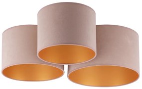 Duolla - Plafoniera ROLLER TRIO 3xE27/60W/230V marrone