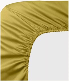 Lenzuolo con angoli boxspring in raso di cotone Ava