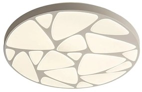 Plafoniera LED moderno Stone, bianco Ø 49 cm, luce con 3 temperature di colore dimmerabile NOVECENTO