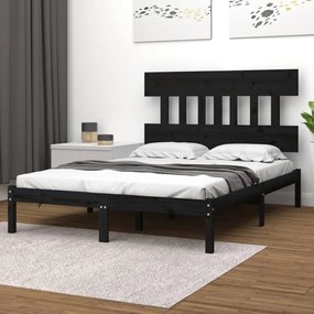 Giroletto Nero İn Legno Massello 140x190 Cm /