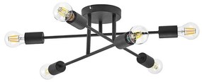 Lindby - Estar 6 Plafoniera Black Lindby