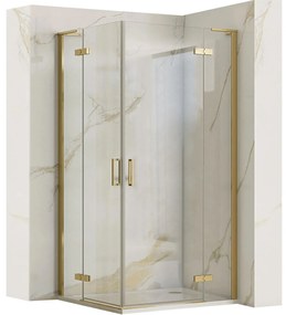 Cabina doccia REA Hugo Gold Brush 80x100